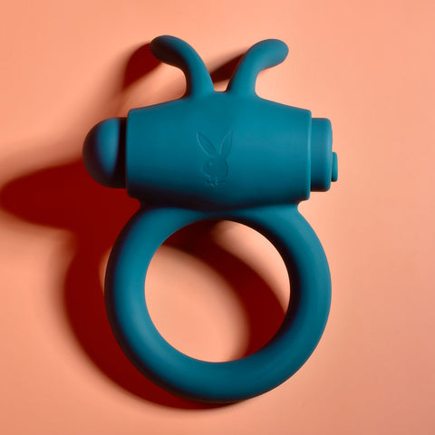 Playboy Pleasure Bunny Buzzer USB Rechargeable Vibrating Cock Ring COCK RINGS