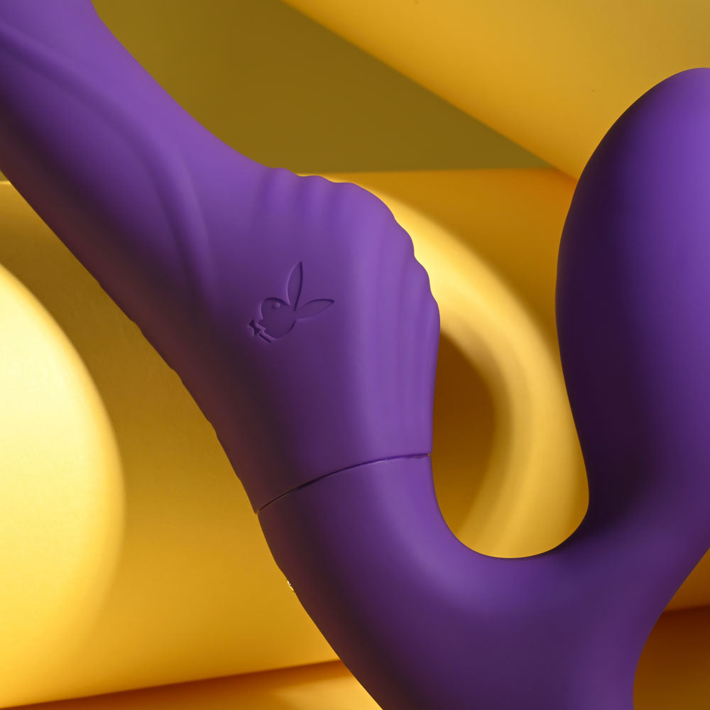 Playboy Pleasure Hug It Out – 29 cm USB Rechargeable Strapless Strap-On > Dildos > Strapless Strap Ons