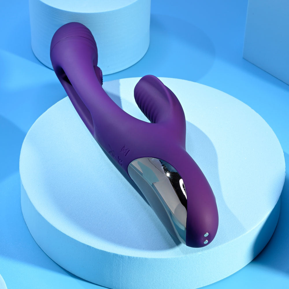 Playboy Pleasure THE THRILL 24.4cm Rabbit Vibrator with 7 Speeds > Vibrators > Ladies > Rabbit