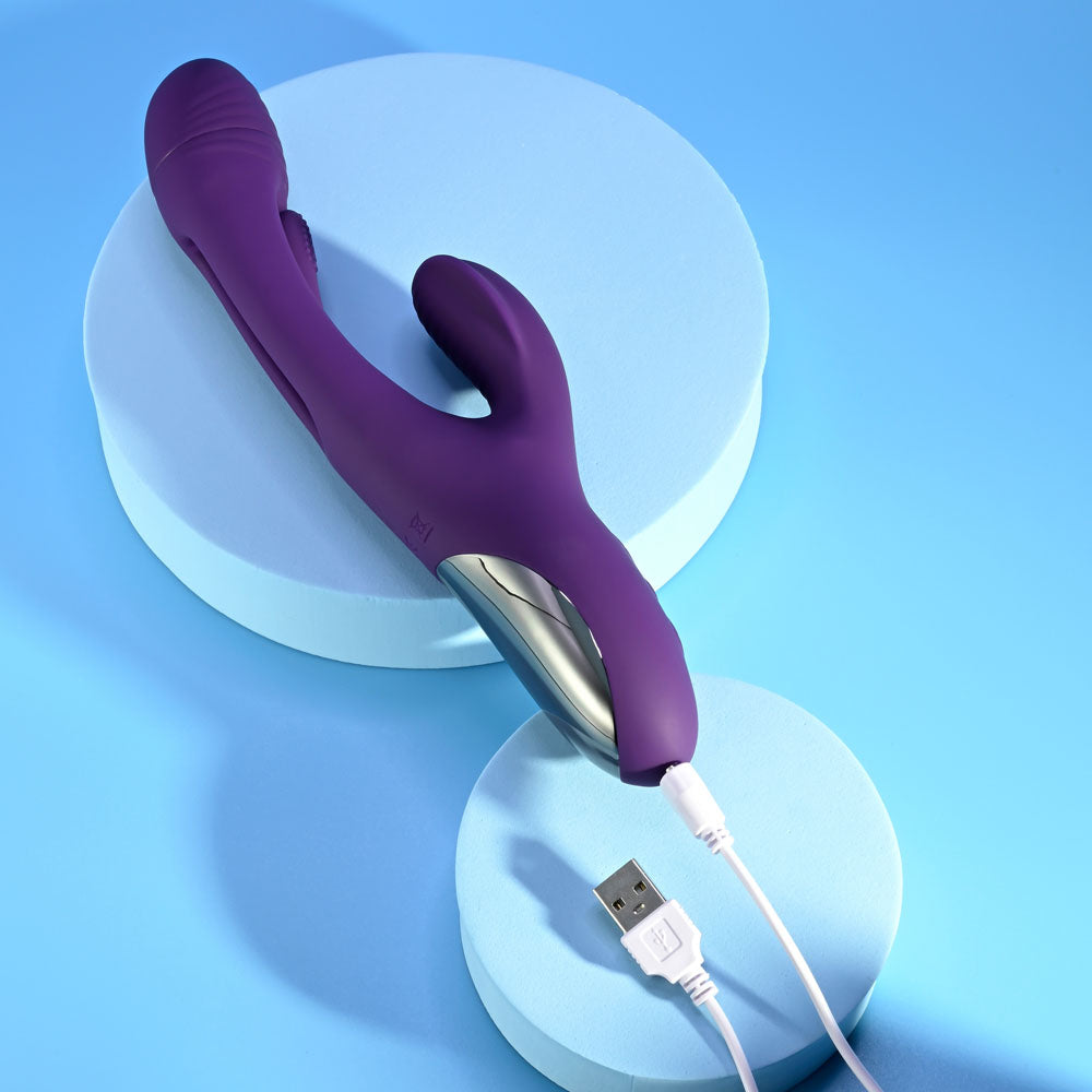 Playboy Pleasure THE THRILL 24.4cm Rabbit Vibrator with 7 Speeds > Vibrators > Ladies > Rabbit