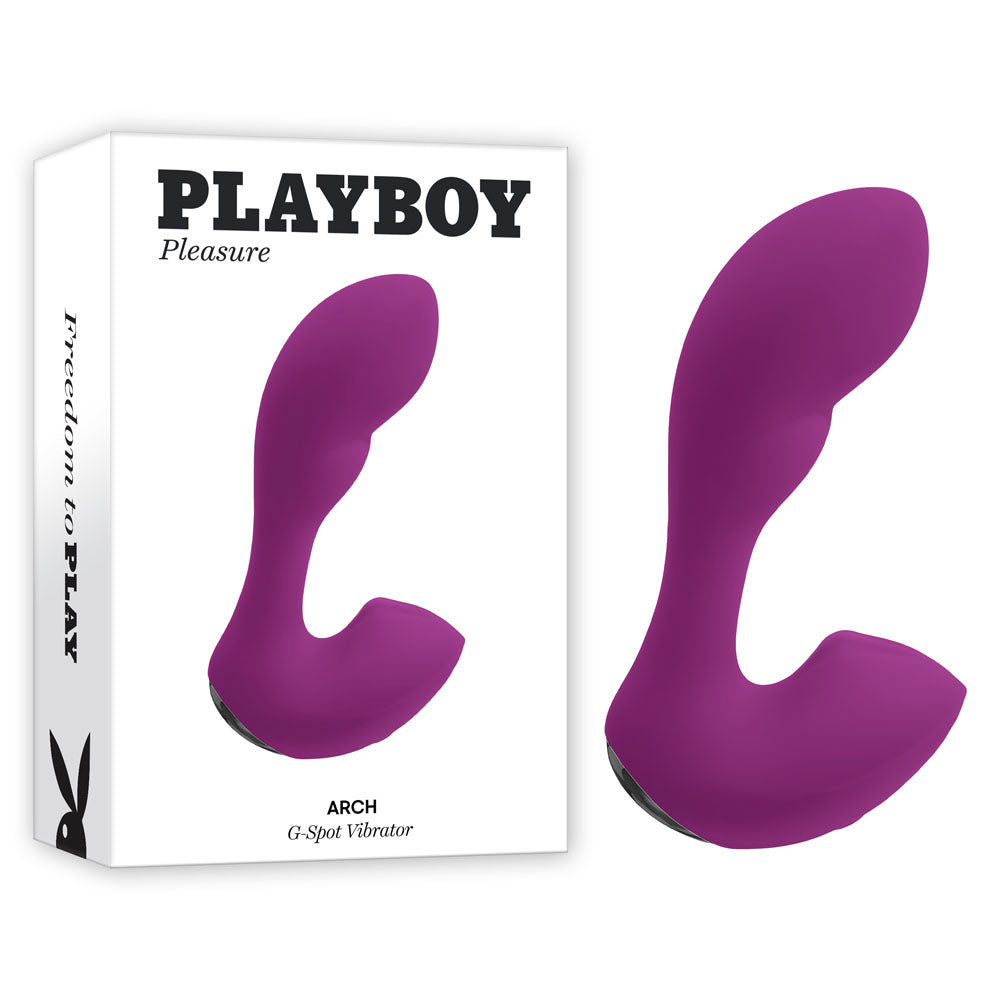 Playboy Pleasure ARCH - 14.1 cm USB Rechargeable G-Spot Vibrator Purple VIBRATORS