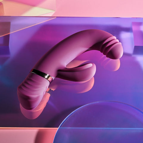 Playboy Pleasure TAP THAT G-Spot Vibrator with Tapping Action VIBRATORS-RABBIT-MULTI