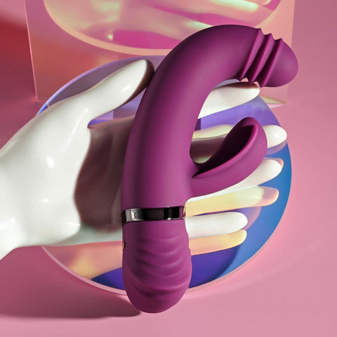Playboy Pleasure TAP THAT G-Spot Vibrator with Tapping Action VIBRATORS-RABBIT-MULTI