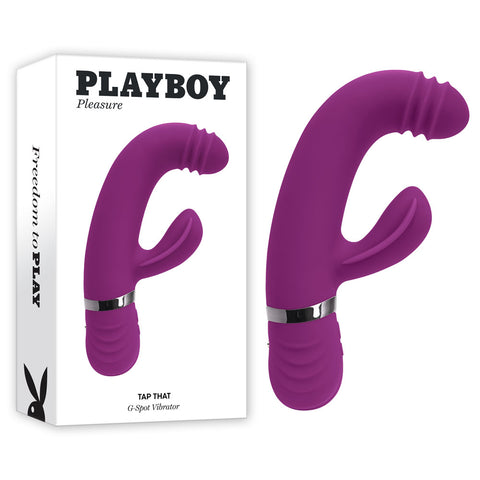 Playboy Pleasure TAP THAT G-Spot Vibrator with Tapping Action Purple VIBRATORS-RABBIT-MULTI