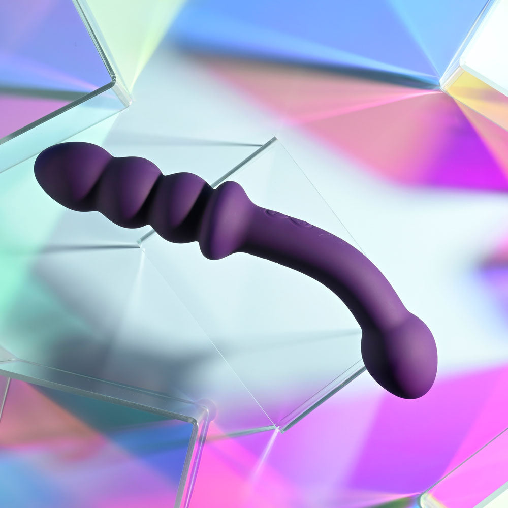 Playboy Pleasure THE SEEKER - 20.3 cm USB Rechargeable Double Ended Vibrator > Dildos > Double Dildos