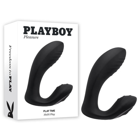 Playboy Pleasure Play Time Dual Head Vibrator Black Vibrators