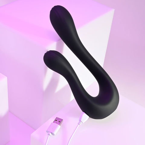 Playboy Pleasure THE SWAN Dual Shaft Vibrating Toy for Couples Couples Toys