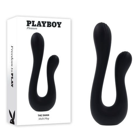 Playboy Pleasure THE SWAN Dual Shaft Vibrating Toy for Couples