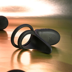 Playboy Pleasure JUST RIGHT -  USB Rechargeable Vibrating Cock & Balls Rings