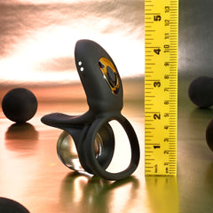 Playboy Pleasure JUST RIGHT -  USB Rechargeable Vibrating Cock & Balls Rings
