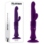 Playboy Pleasure Hoppy Ending – USB Rechargeable 29.2 cm Rabbit Vibrator Purple > Vibrators > Ladies > Rabbit Multi