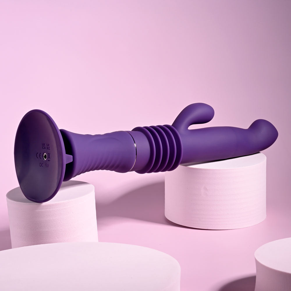 Playboy Pleasure Hoppy Ending – USB Rechargeable 29.2 cm Rabbit Vibrator > Vibrators > Ladies > Rabbit Multi