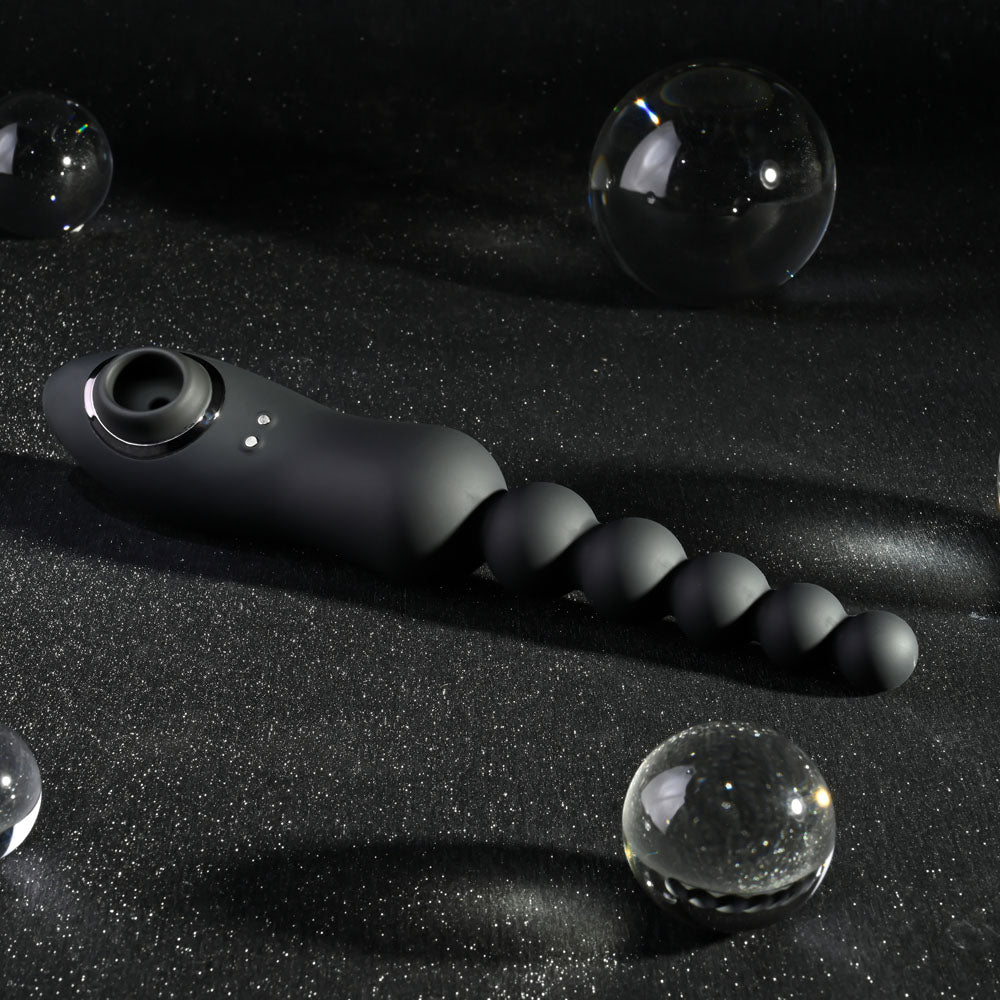 Playboy Pleasure LET IT BEAD -  23.1 cm USB Rechargeable Vibrating Anal Beads with Clitoral Suction Secondary image
