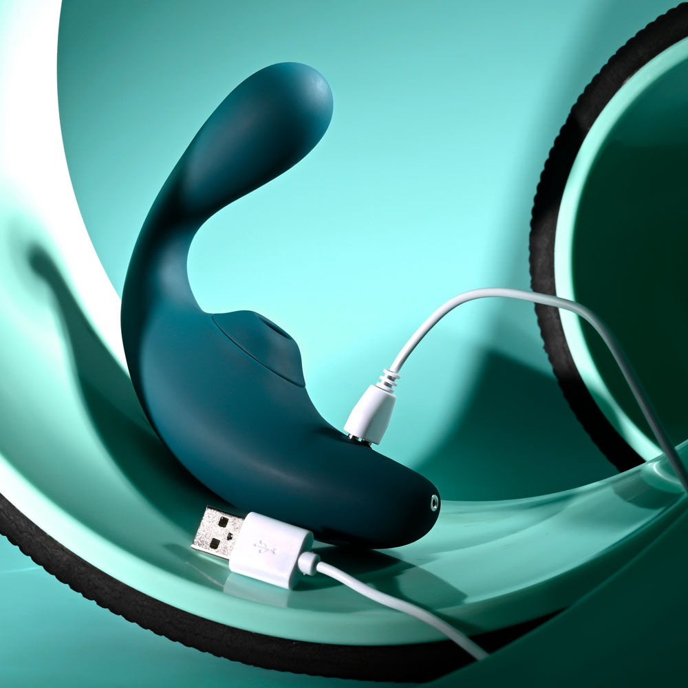 Playboy Pleasure CHARMER 13.7cm USB Rechargeable Vibrator Suction Stimulator