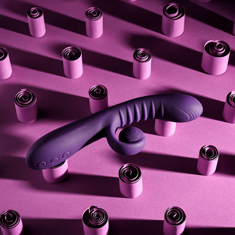Playboy CURLICUE Rabbit Vibrator 23.5cm G-Spot Stimulation VIBRATORS-RABBIT