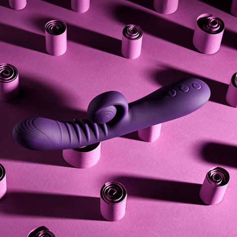 Playboy CURLICUE Rabbit Vibrator 23.5cm G-Spot Stimulation VIBRATORS-RABBIT