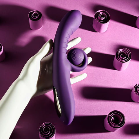 Playboy CURLICUE Rabbit Vibrator 23.5cm G-Spot Stimulation VIBRATORS-RABBIT
