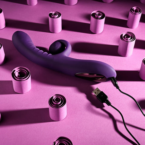 Playboy CURLICUE Rabbit Vibrator 23.5cm G-Spot Stimulation VIBRATORS-RABBIT