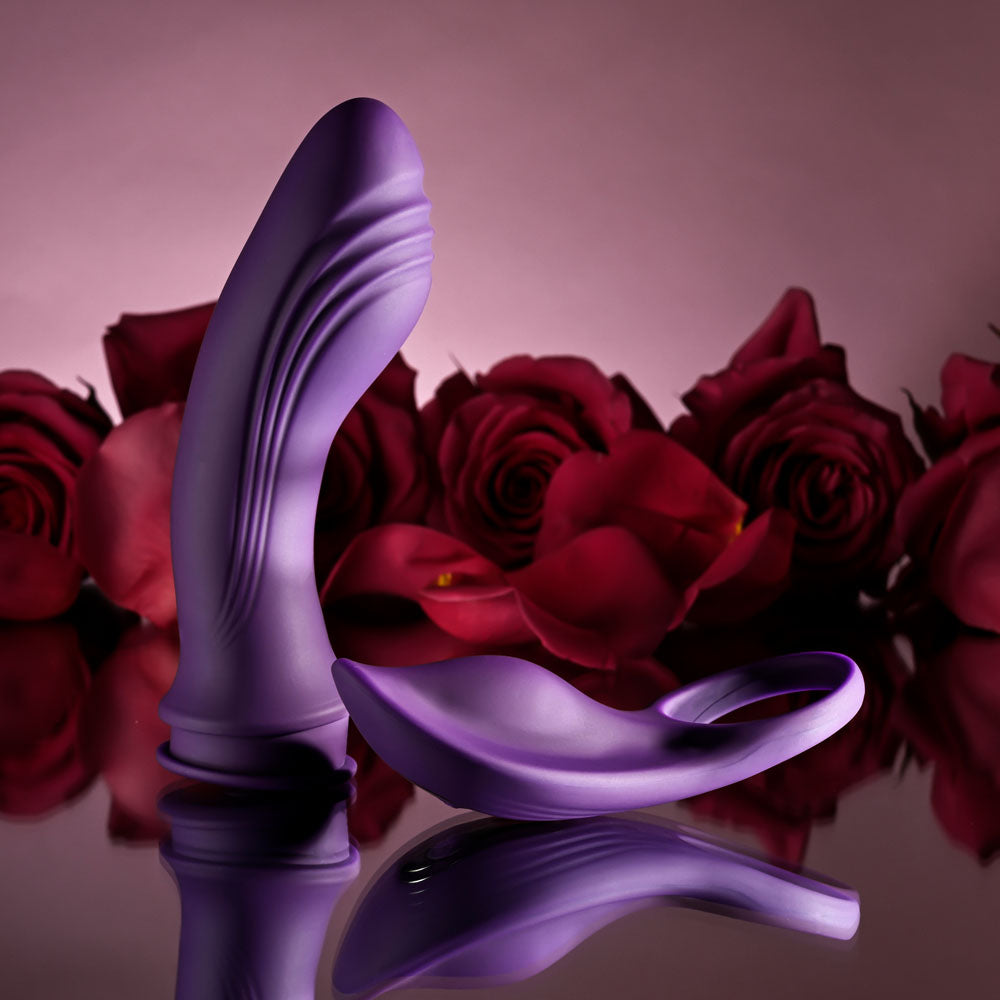 Playboy Pleasure Mix and Match USB Rechargeable Adult Sex Toy with C Ring Attachment Vibrators