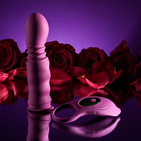 Playboy Pleasure Match Play USB Rechargeable Sex Toy with C Ring Attachment Vibrators