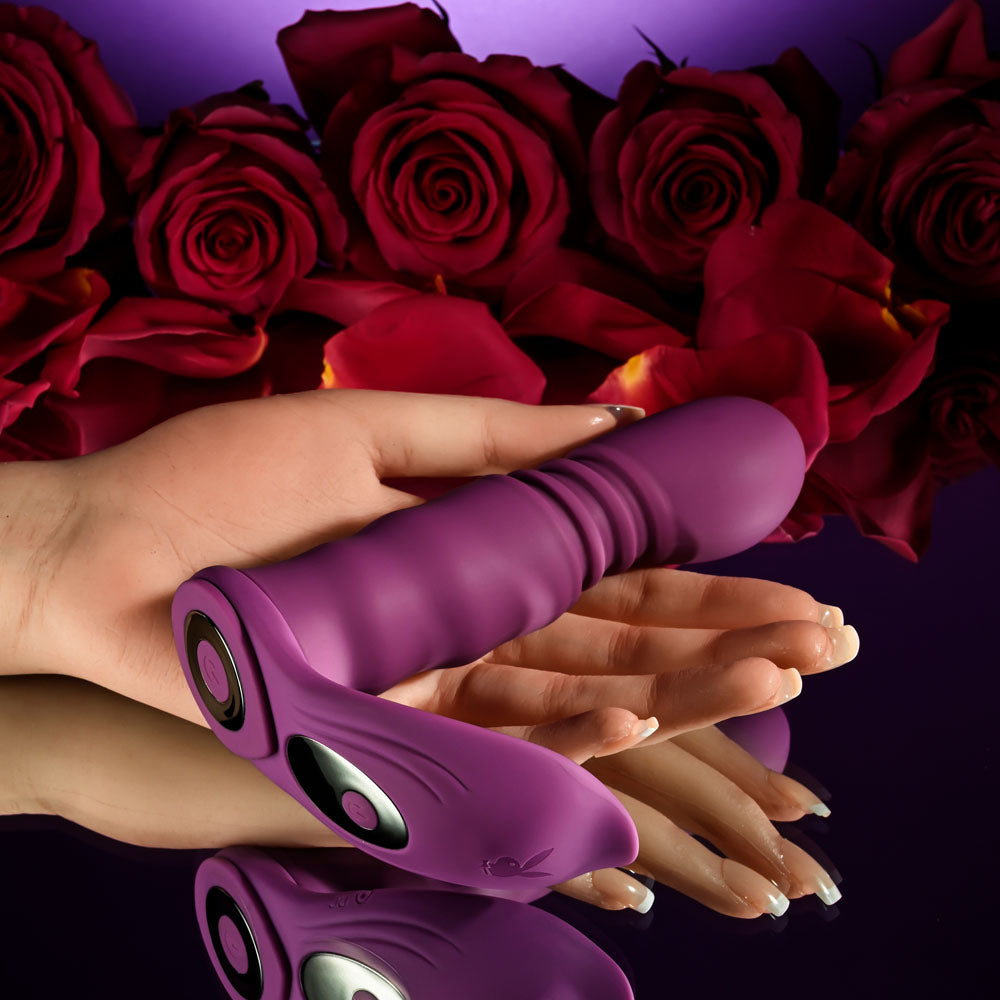 Playboy Pleasure Match Play USB Rechargeable Sex Toy with C Ring Attachment Vibrators