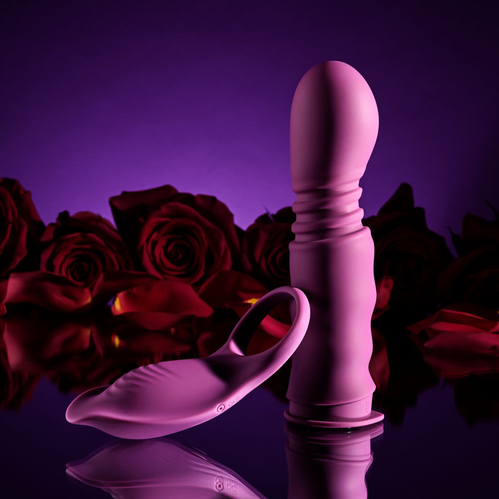 Playboy Pleasure Match Play USB Rechargeable Sex Toy with C Ring Attachment Vibrators