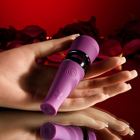 Playboy Pleasure MIC DROP 11.4 cm USB Rechargeable Mini Wand Electric Massager