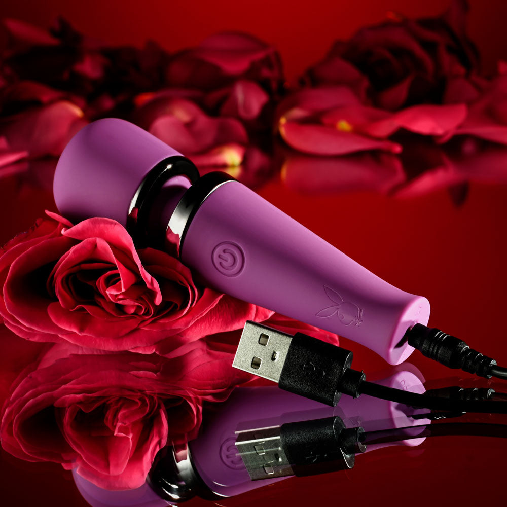 Playboy Pleasure MIC DROP 11.4 cm USB Rechargeable Mini Wand Electric Massager
