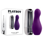 Playboy Pleasure The Jet Set Vibrator with Silver Travel Case – Compact Personal Massager Purple > Vibrators > Standard Vibrators