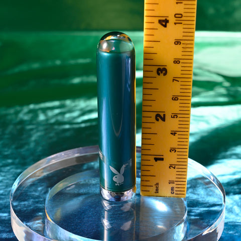 Playboy Pleasure EMERALD - Rechargeable Glass Tipped Bullet 9.1cm BULLETS