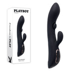 Playboy Pleasure THATS THE SPOT Rabbit Vibrator Black > Vibrators > Ladies > Rabbit