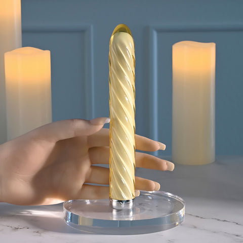 Playboy Pleasure Twist of Fate 17.5 cm Glass USB Vibrator Vibrators