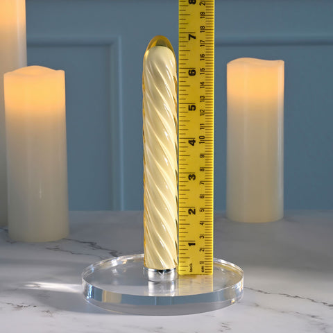 Playboy Pleasure Twist of Fate 17.5 cm Glass USB Vibrator Vibrators