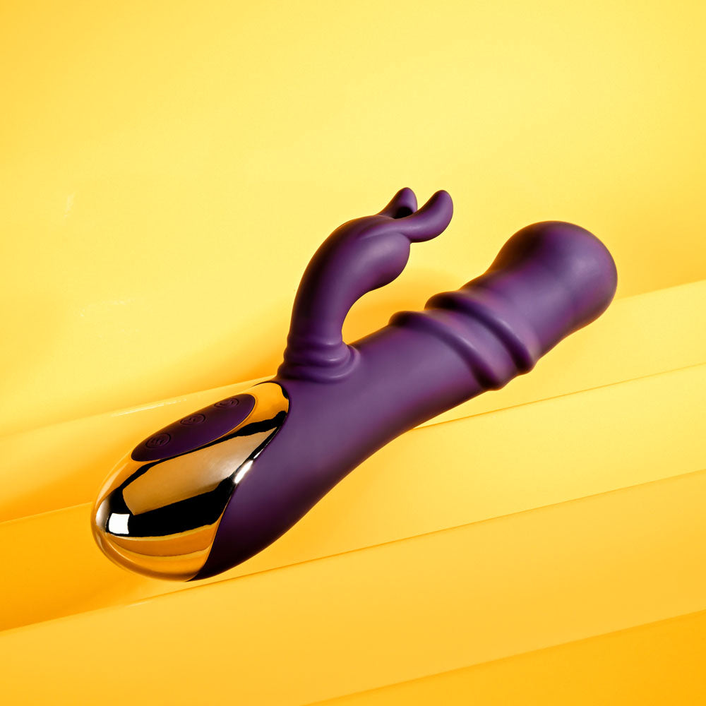 Playboy Pleasure Bunny Punch 24.4 cm USB Rechargeable Twirling Rabbit Vibrator VIBRATORS-RABBIT-MULTI