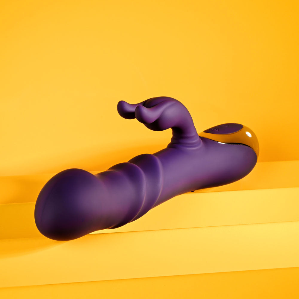 Playboy Pleasure Bunny Punch 24.4 cm USB Rechargeable Twirling Rabbit Vibrator VIBRATORS-RABBIT-MULTI