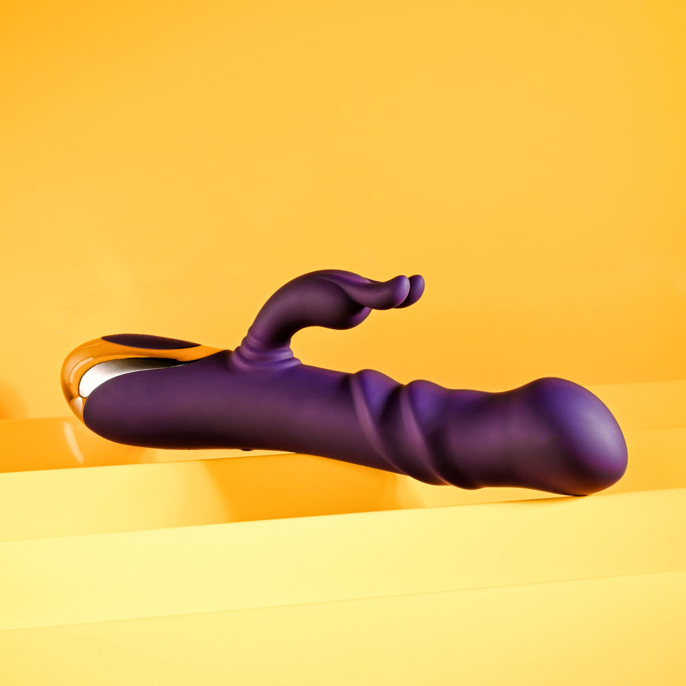 Playboy Pleasure Bunny Punch 24.4 cm USB Rechargeable Twirling Rabbit Vibrator VIBRATORS-RABBIT-MULTI