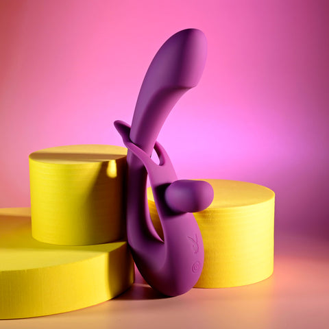 Playboy Pleasure Cha Cha Slide 20 Cm USB Rechargeable Rabbit Vibrator VIBRATORS-RABBIT-MULTI