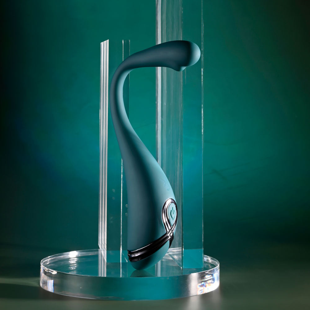 Playboy Pleasure Pinpoint Perfection – USB Rechargeable 19.3 cm Poseable Slim Vibrator > Sex Toys For Ladies > Clitoral Vibrators and Stimulators