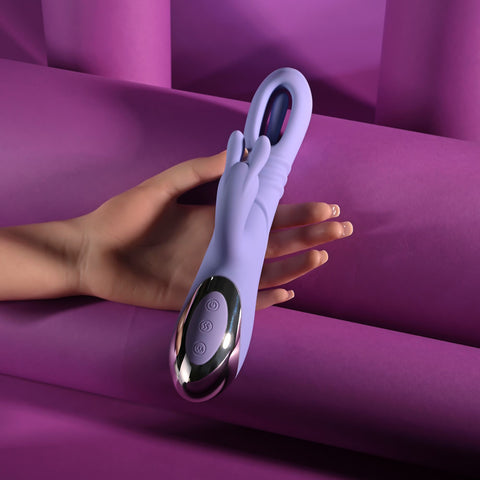 Playboy Pleasure Tap Me In – USB Rechargeable 24.2 cm Rabbit Vibrator > Vibrators > Ladies > Rabbit