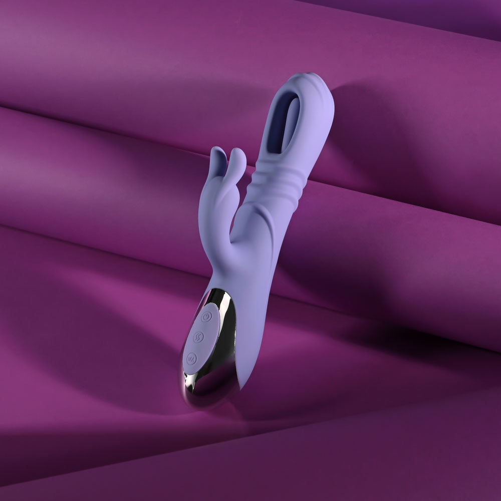 Playboy Pleasure Tap Me In – USB Rechargeable 24.2 cm Rabbit Vibrator > Vibrators > Ladies > Rabbit