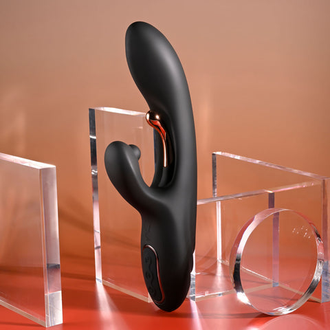 Playboy Pleasure Aureus 22.7 cm USB Rechargeable Rabbit Vibrator with Internal Flicker Feature VIBRATORS-RABBIT