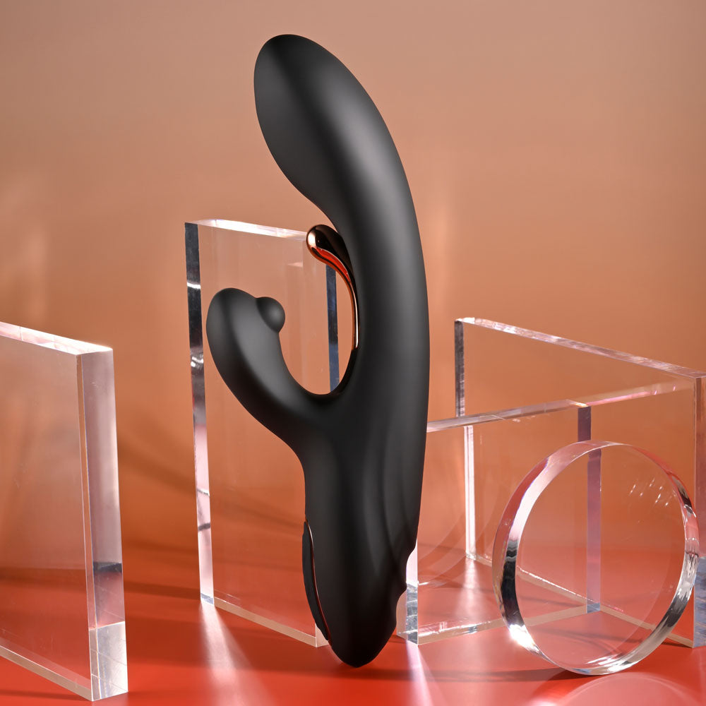 Playboy Pleasure Aureus 22.7 cm USB Rechargeable Rabbit Vibrator with Internal Flicker Feature VIBRATORS-RABBIT