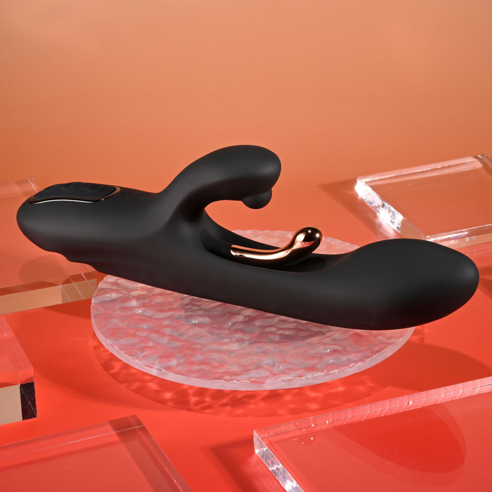 Playboy Pleasure Aureus 22.7 cm Rabbit Vibrator with Internal Flicker Feature > Vibrators > Ladies > Rabbit
