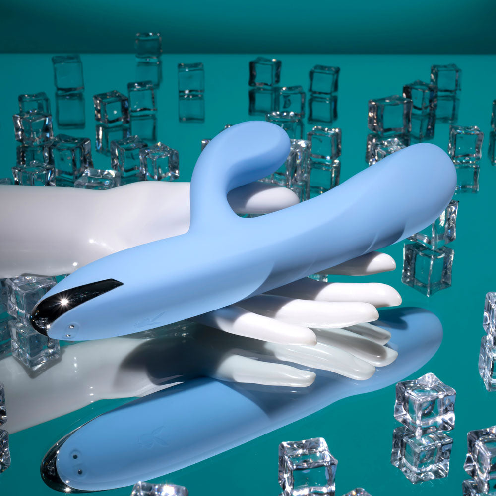 Playboy Pleasure Up and Away 26.7cm Rabbit Vibrator Rechargeable > Vibrators > Ladies > Rabbit
