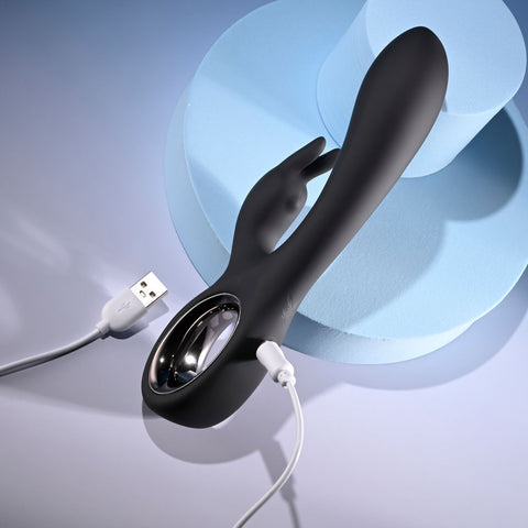 Playboy Pleasure Late Night Bunny 20 cm USB Rechargeable Rabbit Vibrator VIBRATORS-RABBIT