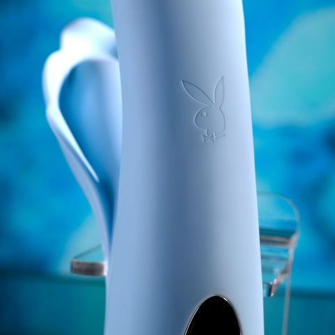 Playboy Pleasure IN BLOOM - 23.5 cm USB Rechargeable Thrusting Tapping & Heating Dual Vibrator VIBRATORS-RABBIT-MULTI