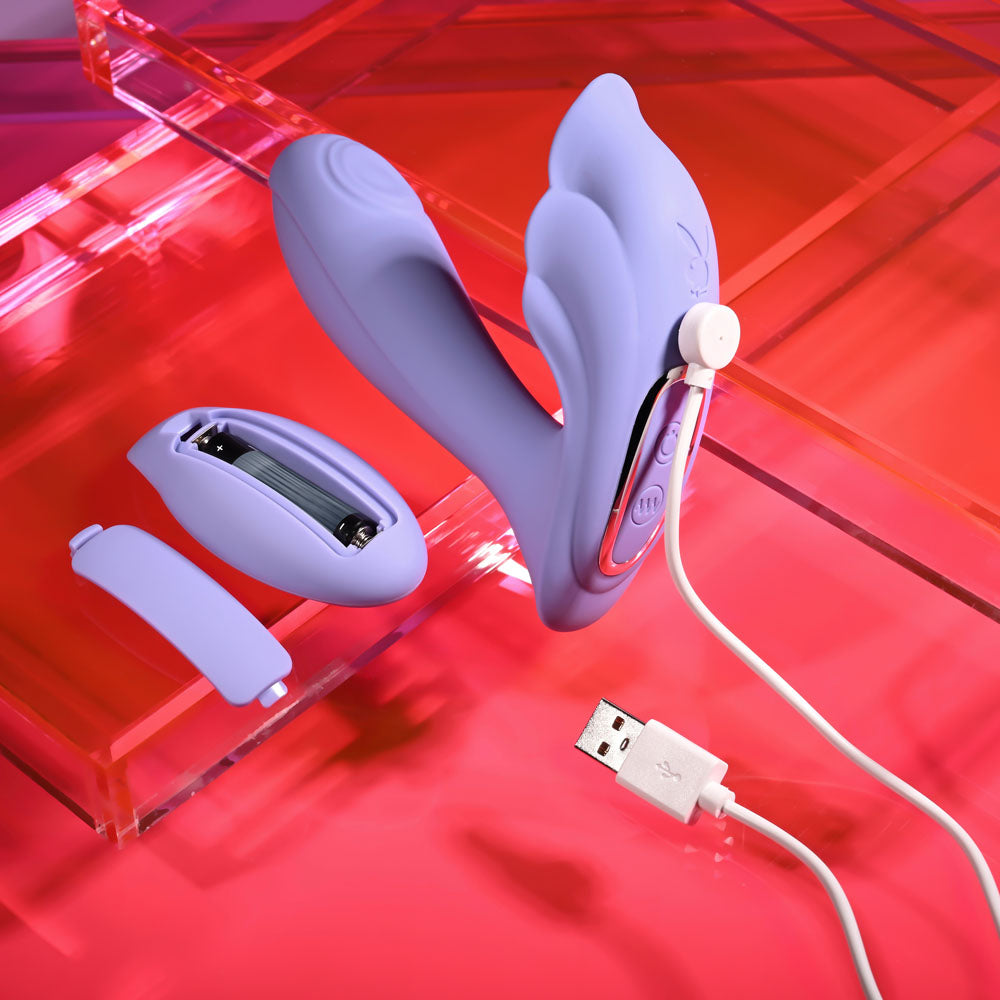 Playboy Pleasure Lilac Fantasy USB Rechargeable Tapping Vibrator Vibrators