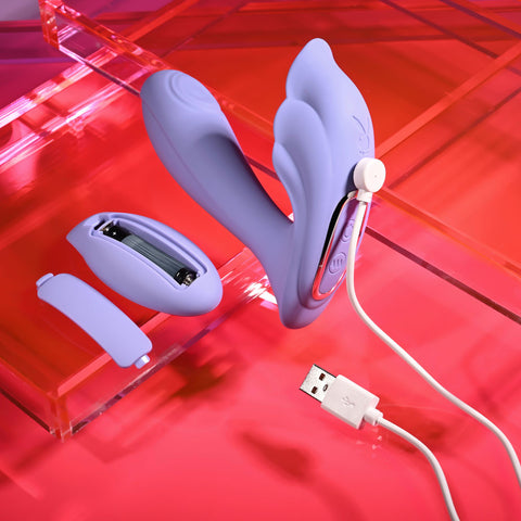 Playboy Pleasure Lilac Fantasy USB Rechargeable Tapping Vibrator Vibrators