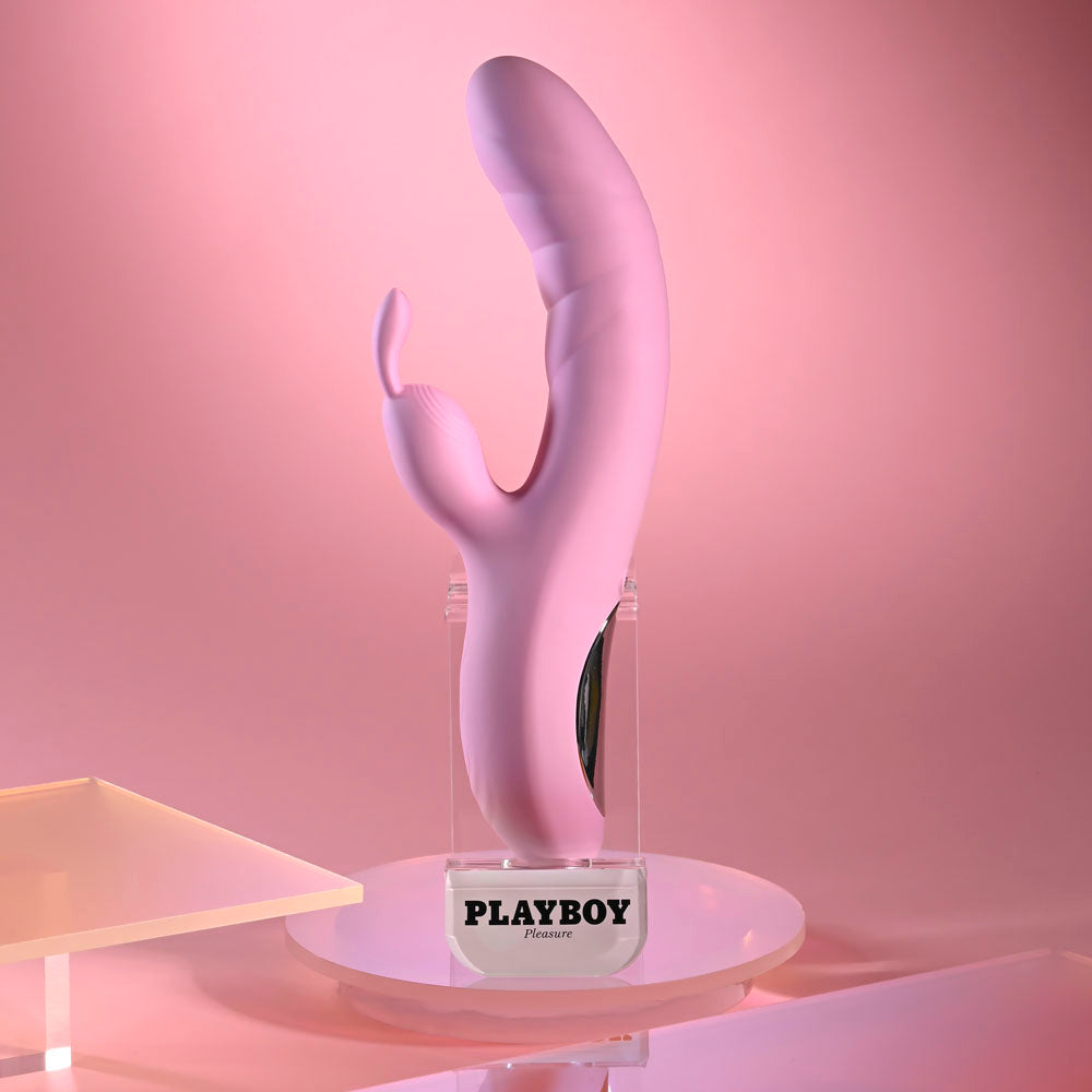 Playboy Pleasure Rub Me Right – Thrusting Rabbit Vibrator > Vibrators > Ladies > Rabbit Multi