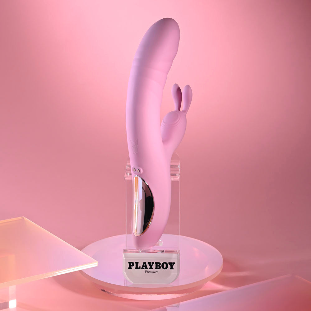 Playboy Pleasure Rub Me Right – Thrusting Rabbit Vibrator > Vibrators > Ladies > Rabbit Multi
